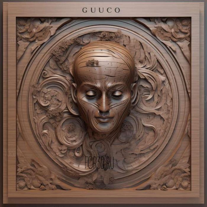 Guccio Gucci 2 3d stl модель для ЧПУ